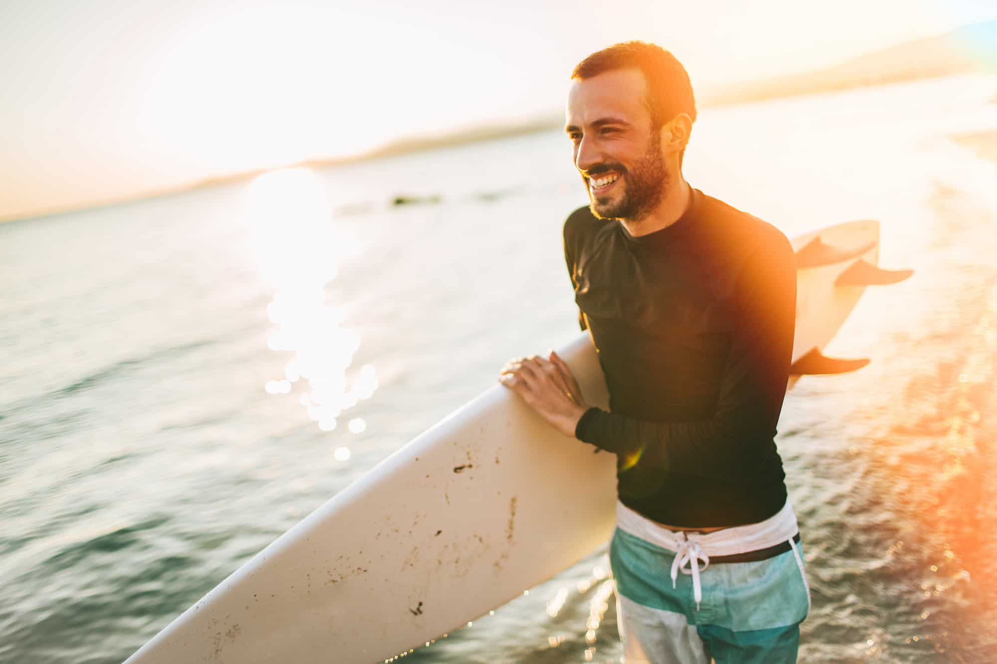 surfer running