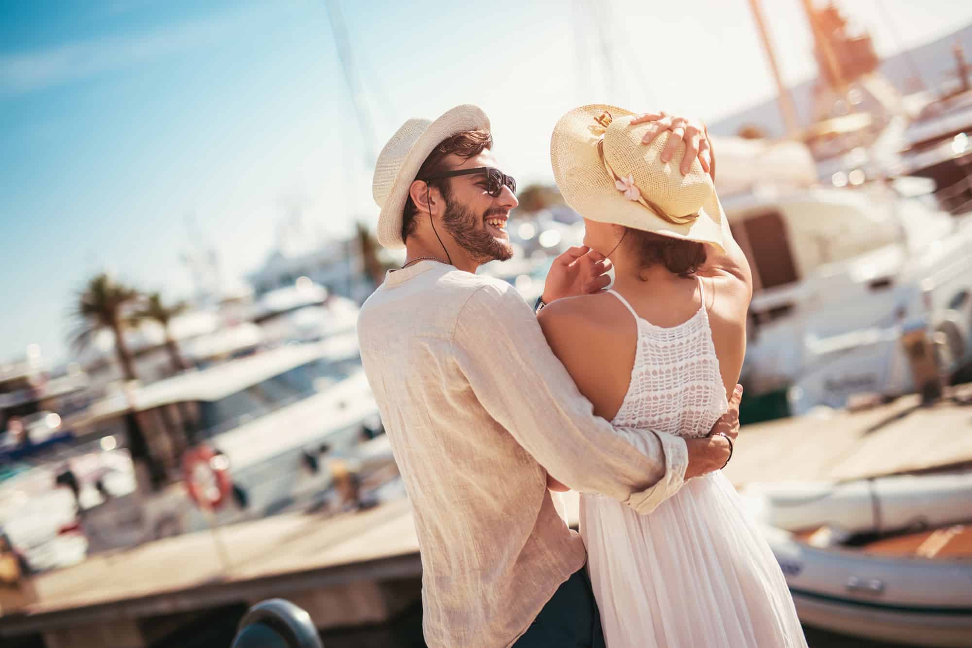 couple near water