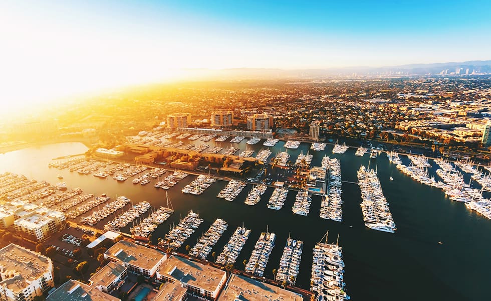 marina aerial view